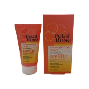 کرم ضد آفتاب رنگی SPF90 برای پوست چرب Petal Rose (رنگ بژ روشن) حجم 50ML